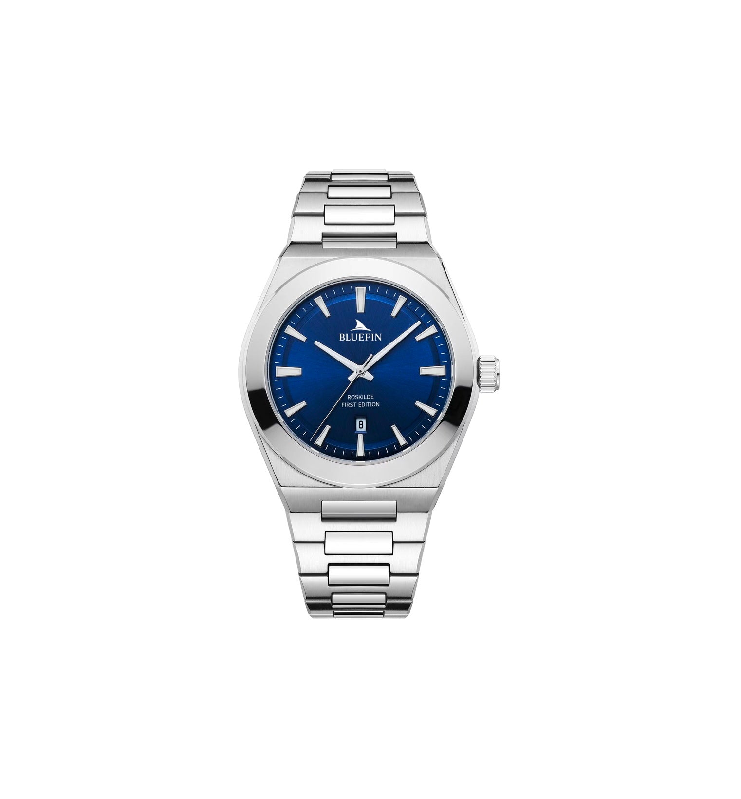 Marlin Limited Edition luxury watch side view by Bluefin - analog timepiece with date display